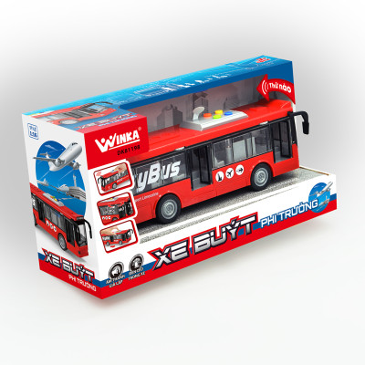 Đồ Chơi Duka Xe Buýt Phi Trường (Màu Đỏ) DK81198
