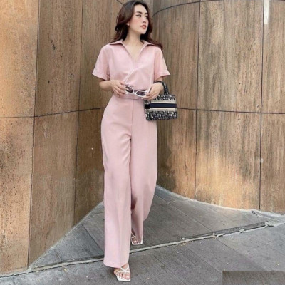 Set bộ quần ống rộng và áo cổ sơ mi sang chảnh - nhiều size và màu, form dáng chuẩn mặc đi làm, dạo phố