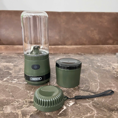 Máy xay hạt cà phê, sinh tố và đá viên dùng pin cầm tay 3 trong 1 thương hiệu Mỹ HiBREW G2 - Hàng Chính Hãng