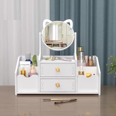 Kệ , Tủ Mỹ Phẩm Trang Điểm Để Bàn Có Gương Nhiều Ngăn - Hàng Chính Hãng 