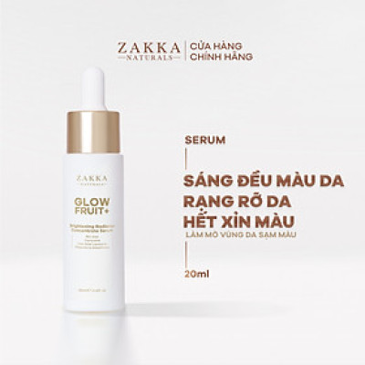 [BẢN MỚI] Serum Vitamin C Zakka Naturals GlowFruit+ Brightening Radiance Concentrate 20ml