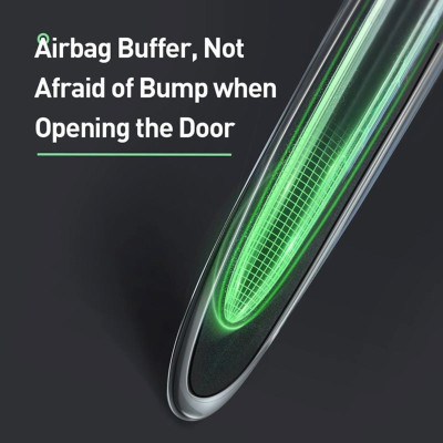 Miếng dán cao su chống trầy gắn cửa dùng cho ô tô Baseus Airbag Bumper Strip (bộ 4 cái, trong suốt) - Hàng chính hãng
