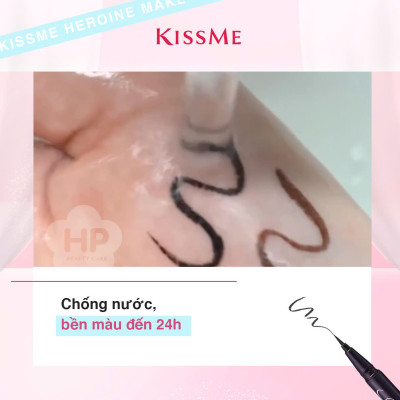 Bút Kẻ Mắt Nước Siêu Chống Trôi Nét Siêu Sắc Mãnh Kissme Heroine Make Smooth Liquid Eyeliner Super Keep (Màu Đen)
