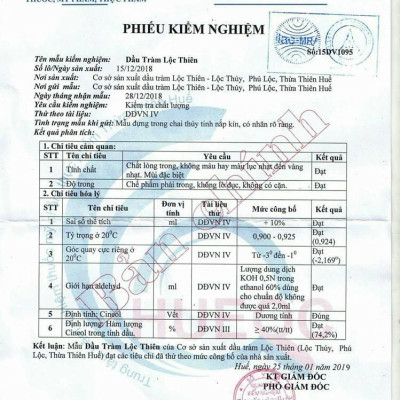 Dầu Tràm Lộc Thiên Nguyên Chất