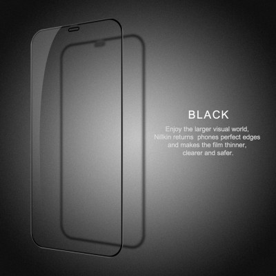Miếng dán kính cường lực iPhone 12 / iPhone 12 Pro 6.1 inch hiệu Nillkin Amazing CP+ Pro  full màn hình 3D mỏng 0.23mm, Kính ACC Japan, Chống Lóa, Hạn Chế Vân Tay - Hàng chính hãng
