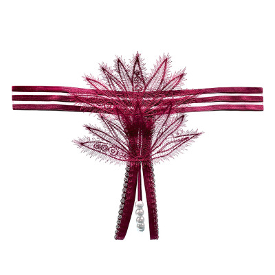 Quần lót nữ phối ren có đính hạt lọt khe sexy