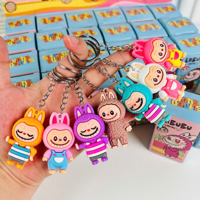 [Fullbox 24 Hộp] Blind Box Móc Khoá Labubu, Móc Khoá Cappybara, Hộp Quà Bí Mật, Quà Tặng Cho Bé