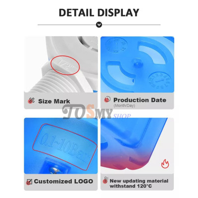 Van phao cơ nhựa thông minh thế hệ mới kèm co và băng tan phi 21mm (1/2 inch) 