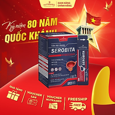 Serobita hỗ trợ hạn chế sự phát triển của u xơ, phì đại lành tính tuyến tiền liệt (20 gói) - Nutramed