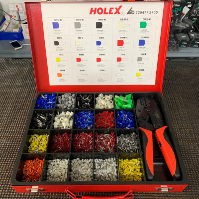 Bộ Kềm Bấm Cos 0.5 − 16 Mm2 Và 2700 Đầu Cos Holex 729475 - Hàng Chính Hãng 100% từ Đức