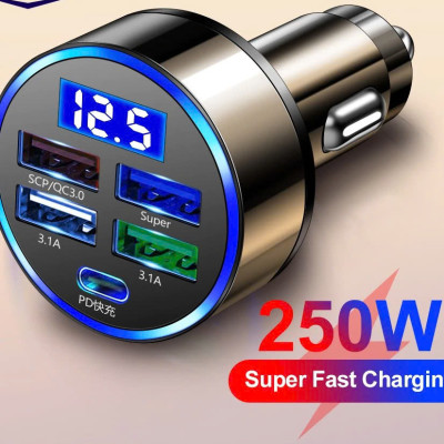 Tậu Sạc Ô Tô QC3.0+PD: Trải Nghiệm Sạc Nhanh Và Thông Minh Hàng Cao Cấp Loại Tốt, ĐỒNG HỒ TREO TƯỜNG