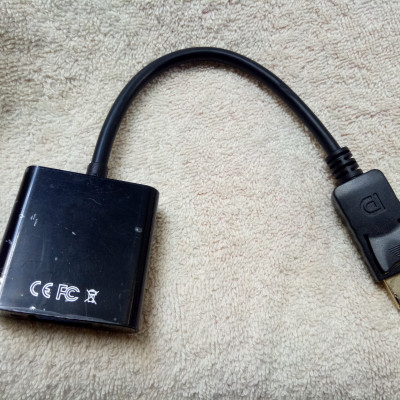 Cáp Chuyển đổi cổng Displayport ra cổng VGA dùng để kết nối máy tính với tivi, máy chiếu - Hàng chính hãng
