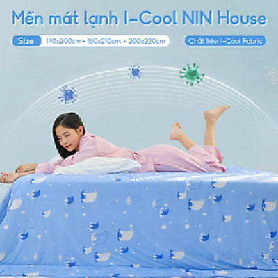 [CHĂN HÈ MÁT LẠNH] Mền lạnh I Cool Advance NIN House NM8027 160x210cm |Chăn mền Ice silk cao cấp, Chăn điều hoà nhiều độ