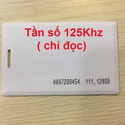 (Combo 50) THẺ TỪ TRẮNG - TẦN SỐ 125Khz - LOẠI DÀY 1.8MM
