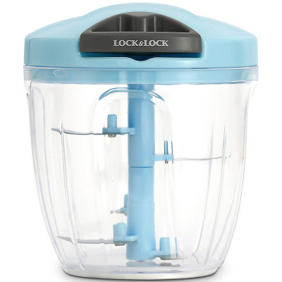 Máy xay tỏi ớt bằng tay Lock&Lock Size L 900ml Màu xanh dương CKS310-BLU - Hàng chính hãng, lực nghiền mạnh với 3 lưỡi dao thép không gỉ - JoyMall