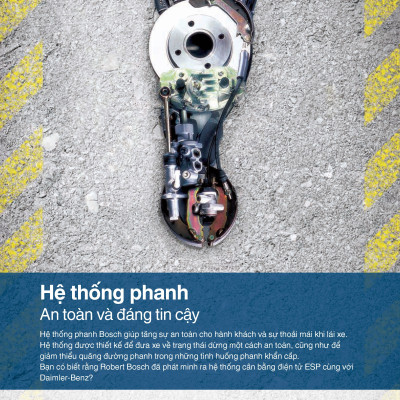 Bố Thắng Trước Honda Civic (Nhập) 1.6/1.8 (2000-2012) Accord 2.0/2.3 (2000-2002) - Bosch BP 5627