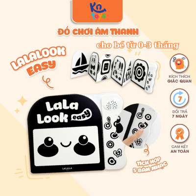 Đồ Chơi Âm Thanh Kèm Thẻ Ziczac Lalalook Kích Thích Thị Giác và Thính Giác Cho Bé Sơ Sinh – Lalala Baby