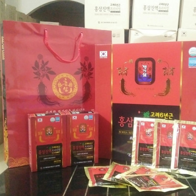 Nước Hồng Sâm Hàn Quốc 6 Năm Tuổi - MYEONG KI SAM - Hàng Nội Địa Nhập Khẩu Chính Hãng - Hàm Lượng Hồng Sâm 9,9% - Hộp 30 Gói x 70ml