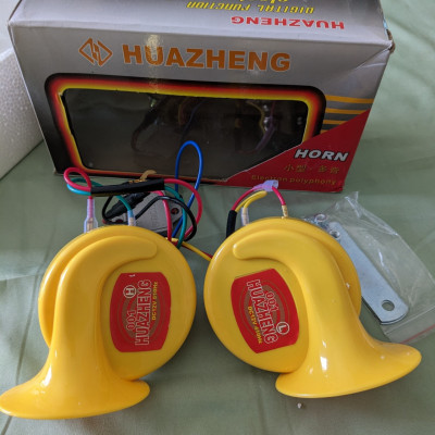 Còi Ngân Ô TÔ Xe Máy Kiểu Ốc Sên 8 Tiếng 12v-24v Loại Tốt: Âm Thanh Sắc Nét, Độ Bền Vượt Trội