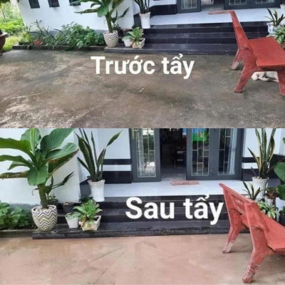 Bột Tẩy Rong Rêu Túi 500gr ,Đa Năng – Diệt Sạch Rong Gốc Mạnh, Làm Sạch Nền Xi Măng, Sân Gạch