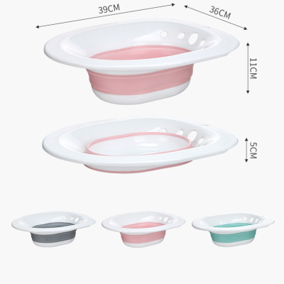 Chậu xông vùng kín sau sinh Song An Eco loại gấp gọn (chọn màu và vòi xịt)