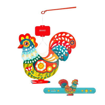 Lồng đèn trung thu Happy KiBu - Lồng đèn sáng tạo, Ánh sáng đêm trăng hình Gà