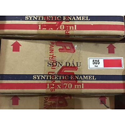 Sơn dầu màu đỏ Galant 505 70ml_1 két (12lon)
