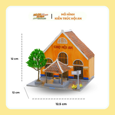 Mô Hình Tự lắp ráp DIY Hội An - HA164-01 CHỢ HỘI AN