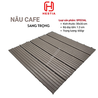 Vỉ lót sàn nhựa uPVC cao cấp 3T-700, Tấm nhựa trải sàn trang trí ban công / sân vườn / sân thượng; lót sàn chống trơn trượt nhà tắm / bể bơi - Hàng Việt Nam chất lượng cao