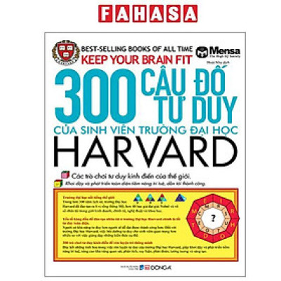 Sách - Keep Your Brain Fit - 300 Câu Đố Tư Duy Của Sinh Viên Trường Đại Học Harvard (Tái Bản 2025)