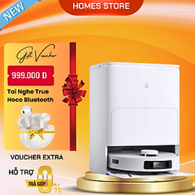 Robot Hút Bụi Lau Nhà Ecovacs T30s KR 11.000 Pa Giặt Nước Nóng, Xòe Giẻ, Chống Rối - Hàng Chính Hãng