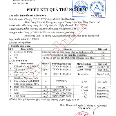 Tinh dầu Tràm ngâm củ nén 50ml - Hoa Nén - Chuẩn VietGAP - Chăm sóc sức khoẻ mẹ và bé