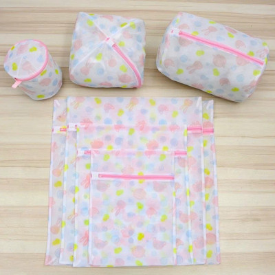 Túi lưới giặt đồ cho máy giặt, set 5 túi giặt quần áo có khóa kéo tiện lợi