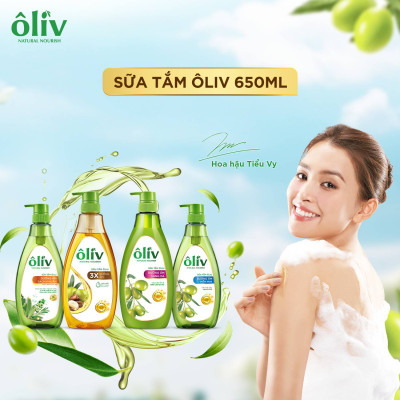 DẦU TẮM OLIV 3X DƯỠNG ẨM 650ML/1L