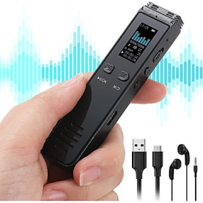 SOAIY Máy Ghi Âm Chuyên Nghiệp Dung Lượng Pin 350mAh Có Loa Ngoài, Kết Nối Bluetooth GA996 Bộ Nhớ Trong 32GB - Hàng Nhập Khẩu