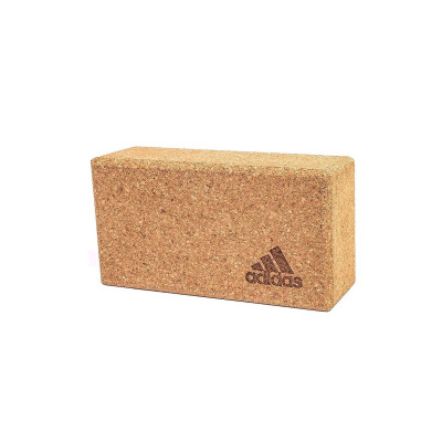 Gạch Tập Yoga Gỗ Bần Chính Hãng ADIDAS ADYG-20100CORK Cork Yoga Block (1 Viên) - Gạch Gỗ Bần Cao Cấp