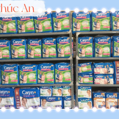 Tã Dán Người Lớn Caryn Size M 10 Miếng Vòng Hông 61 đến 106 Cm - Tã Dán Người Già Size M10 Caryn