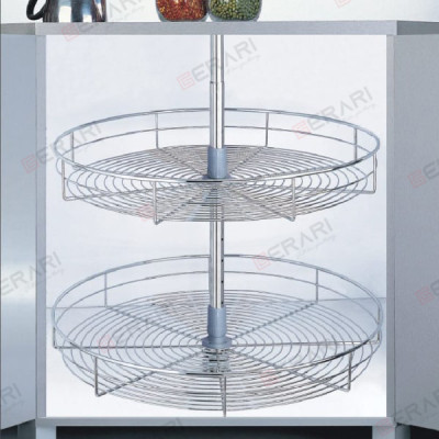 {Chính hãng} Mâm xoay toàn phần Inox bóng cao cấp sợi tròn Gerari