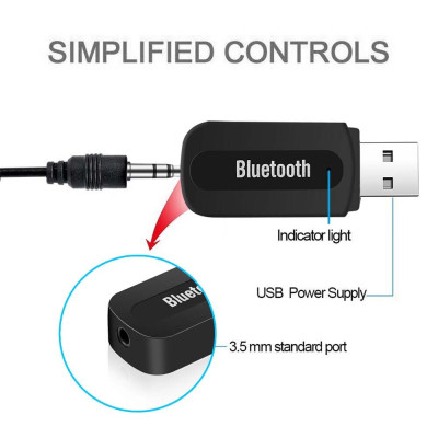 Usb Bluetooth Audio BT 163 HJX-001 Chuyển Loa Thường Thành Loa Bluetooth - Hàng Nhập Khẩu