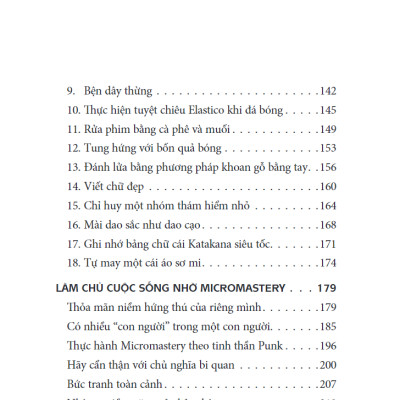 Micromastery - Thành Thạo Kỹ Năng Nhỏ, Vươn Đến Thành Công Lớn