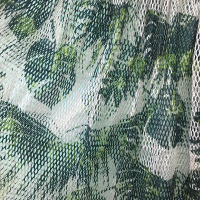 Võng lưới Ban Mai in sọc chiếc lá cán gỗ 50cm