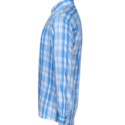 Áo sơ mi nam KHATOCO dài tay kẻ caro A1MD468T1-CNCR113-2409-D