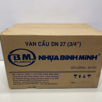 Van khóa nước Pvc Phi 27 Bình Minh