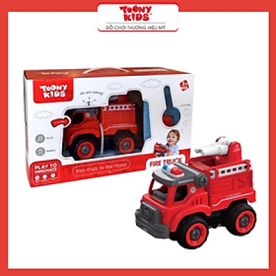 Đồ Chơi Xe Cứu Hỏa Có Âm Thanh TOONYKIDS TN051 Cho Bé - Fire Truck