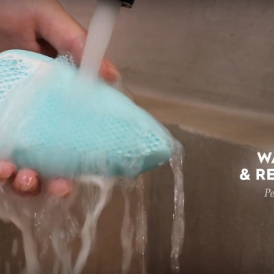 Máy rửa mặt USA Silicone kháng khuẩn công nghệ siêu âm, hút chân không HoMedics nhập khẩu USA