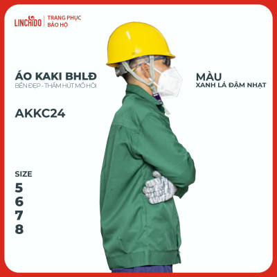 Áo kaki Bảo Hộ Lao Động Chất Liệu Thấm Hút Mồ Hôi Thoáng Mát Bền Đẹp - Mã AKKC24