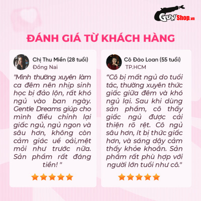 Viên uống cải thiện tình trạng mất ngủ và ngủ kém Powergra Gentle Dreams - Hộp 60 viên