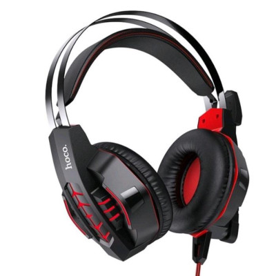 Tai nghe chụp đầu GAMING HOCO W102 - jack 3.5 Có Micro, Dây Chống Đứt, Dùng Được Cho Máy Tính Và Điện Thoại Đẹp Hay Bền - Hàng Chính Hãng