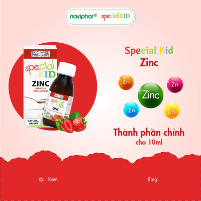TPBVSK Special Kid Zinc - Bổ sung Kẽm cho cơ thể, hỗ trợ tăng cường sức đề kháng (125ml) [Siro – Nhập khẩu Pháp]