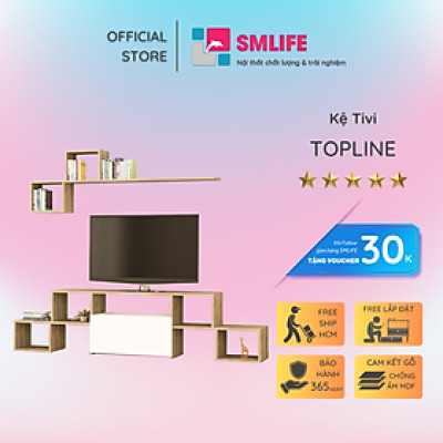 Kệ tivi gỗ công nghiệp cho phòng ngủ SMLIFE Topline
